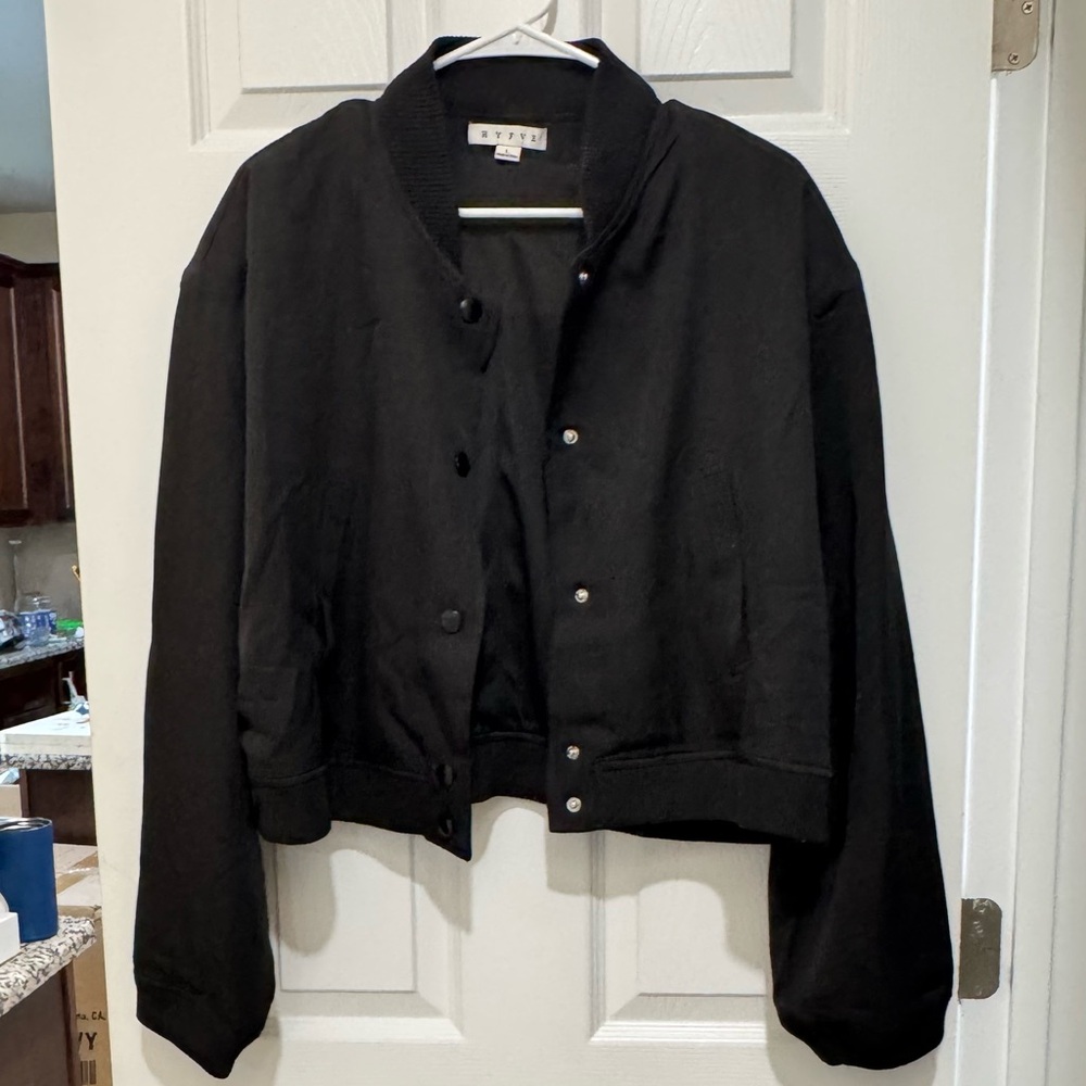 HYFVE Black Bomber Jacket